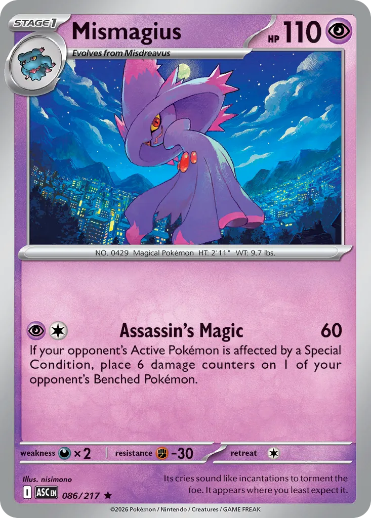 Mismagius #86, Ascended Heroes Reverse Holo