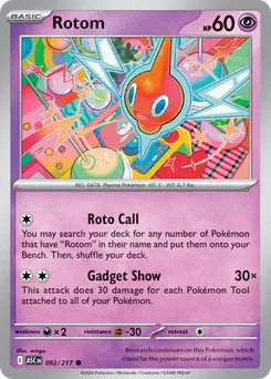 Rotom #92, Reverse Holo