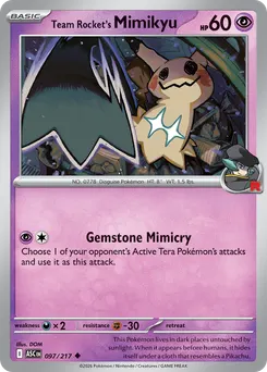 Team Rocket's Mimikyu #97, Standard