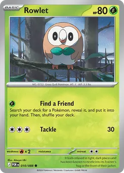 Rowlet #10, Reverse Holo
