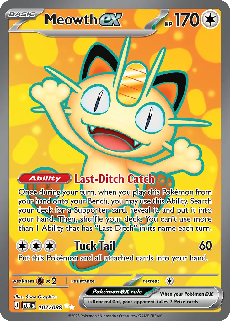 Meowth ex #107, Perfect Order