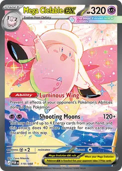 Mega Clefable ex #119, Standard