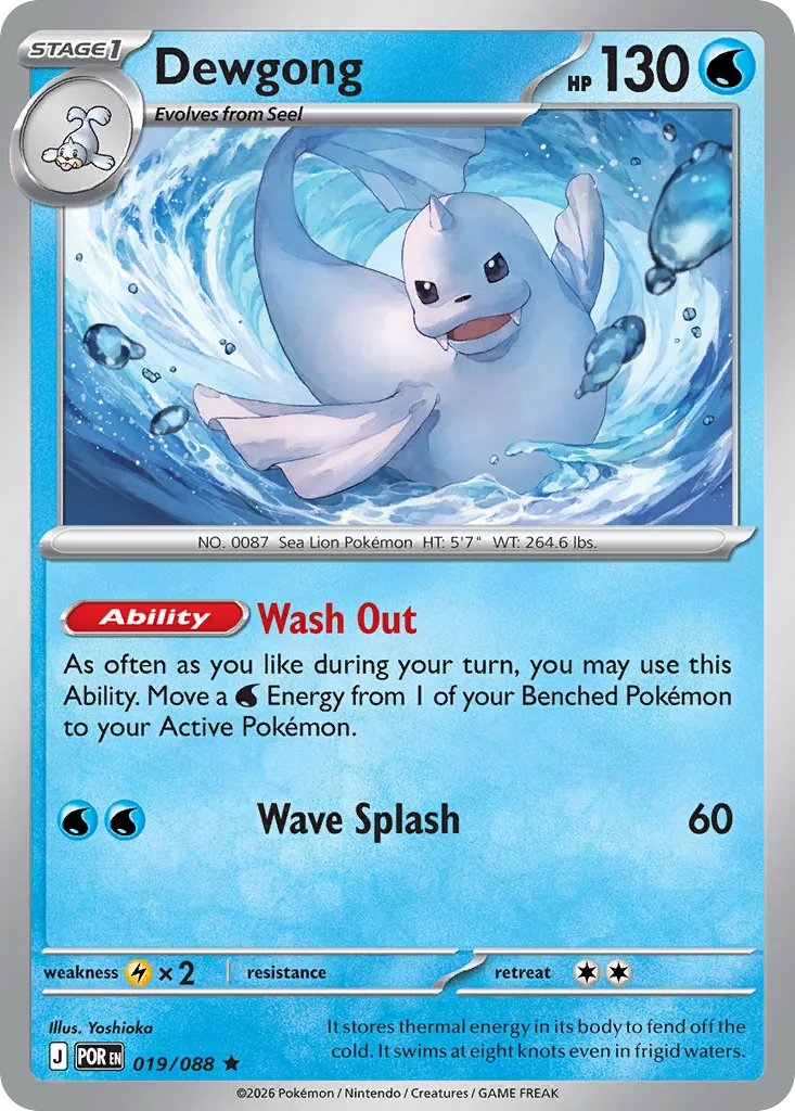 Dewgong #19, Perfect Order Reverse Holo