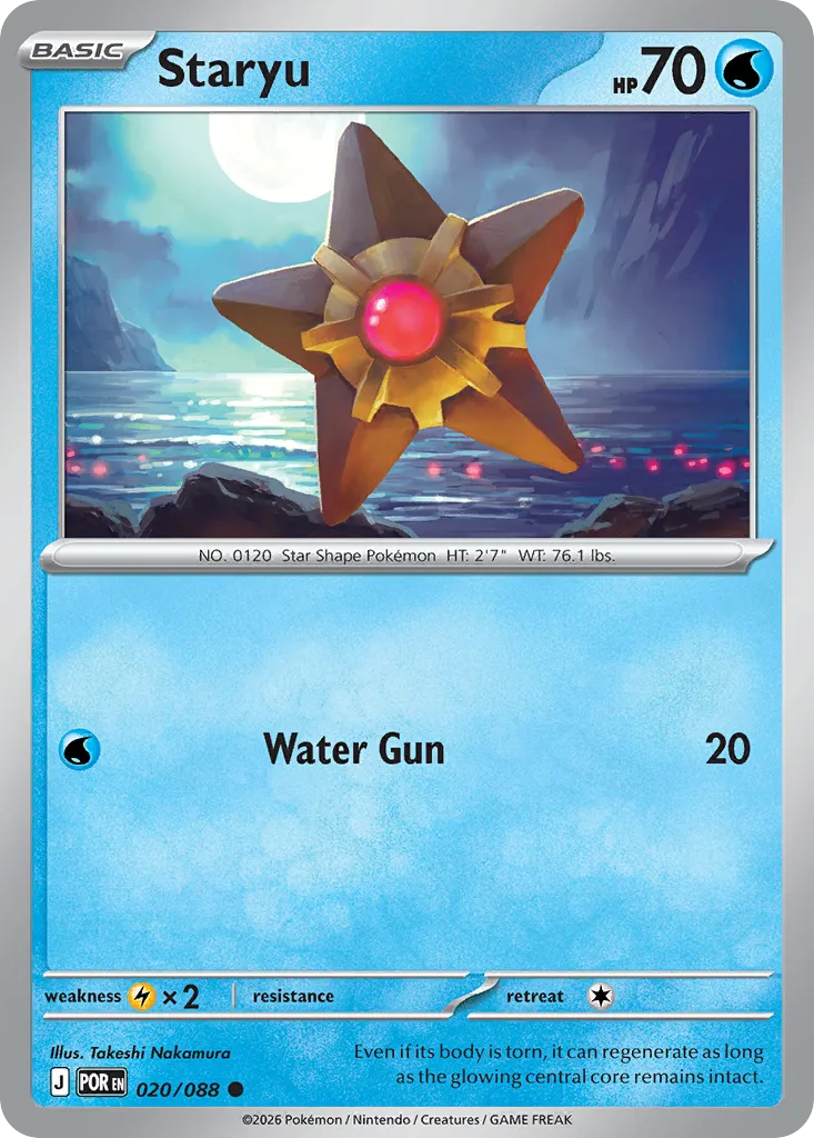 Staryu #20, Perfect Order Reverse Holo