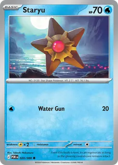 Staryu #20, Reverse Holo
