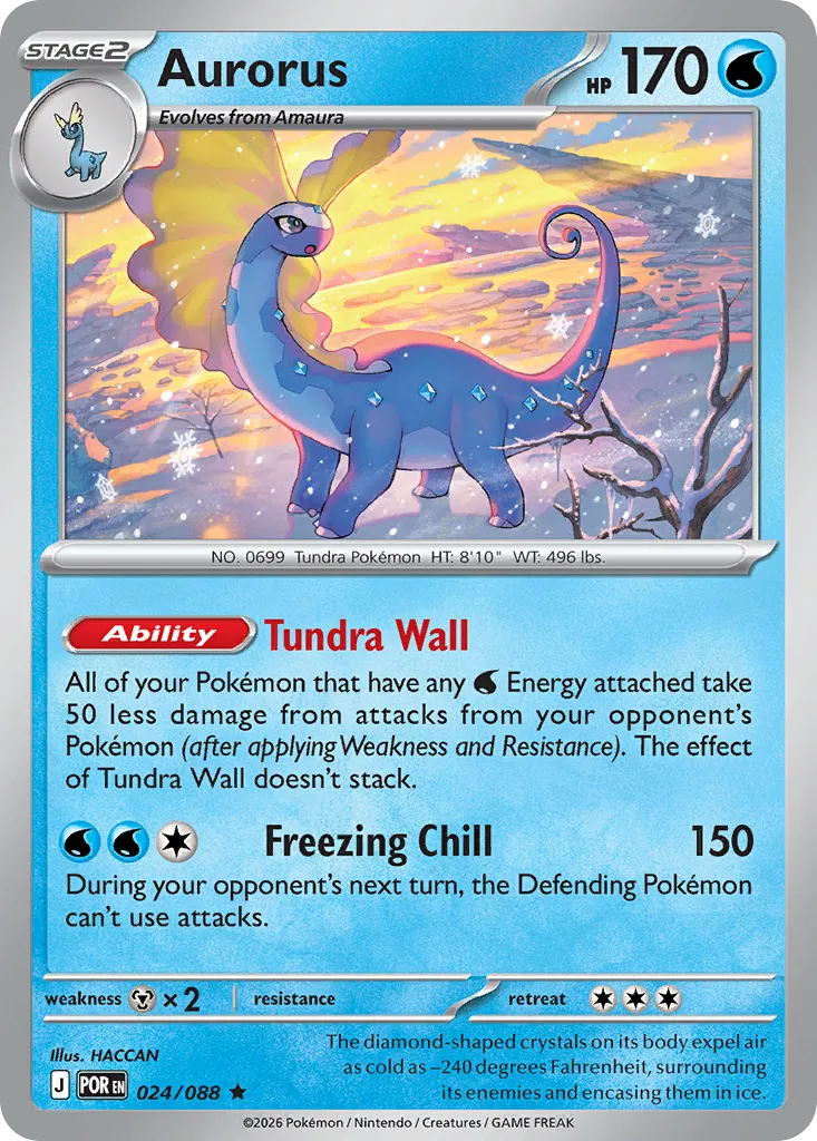 Aurorus #24, Perfect Order Reverse Holo