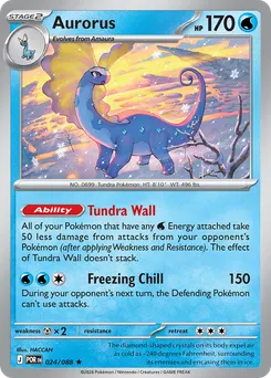 Aurorus #24, Reverse Holo
