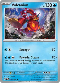 Volcanion #25, Reverse Holo