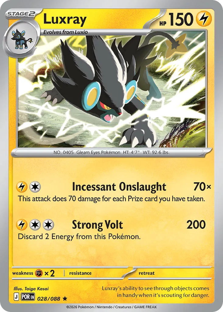 Luxray #28, Perfect Order Reverse Holo