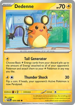 Dedenne #29, Reverse Holo