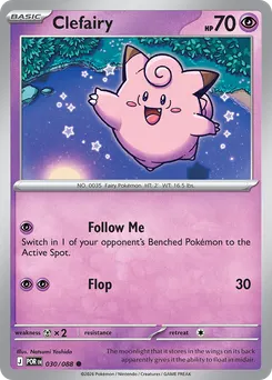 Clefairy #30, Reverse Holo