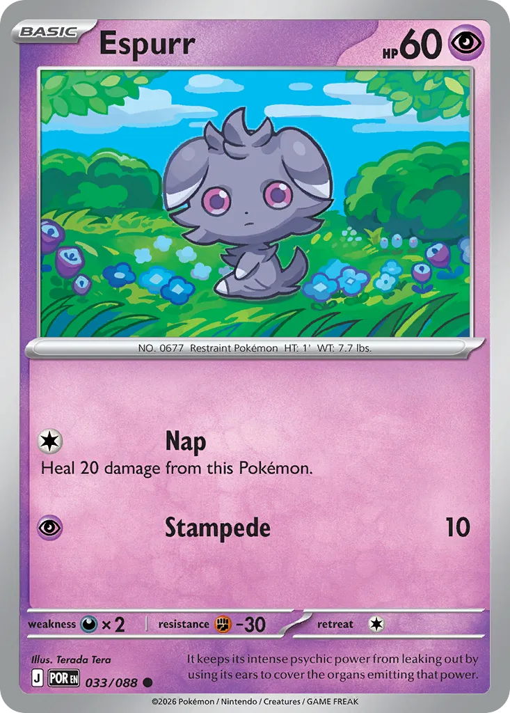 Espurr #33, Perfect Order Reverse Holo