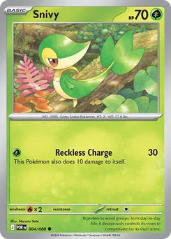 Snivy #4, Reverse Holo