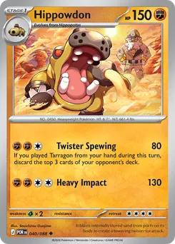 Hippowdon #40, Reverse Holo