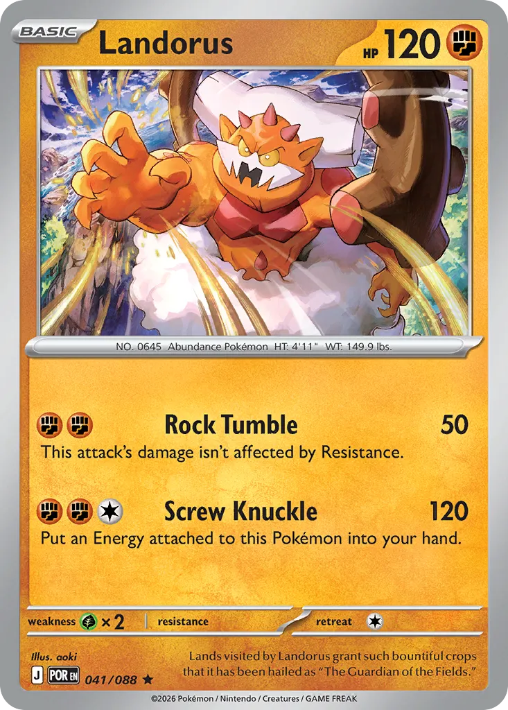 Landorus #41, Perfect Order Reverse Holo