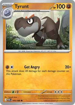 Tyrunt #44, Reverse Holo