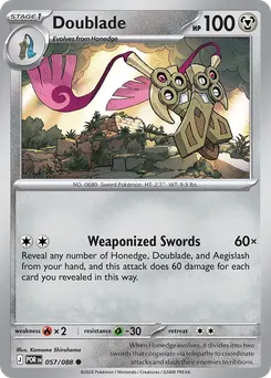 Doublade #57, Reverse Holo