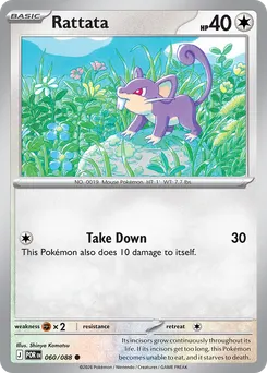 Rattata #60, Reverse Holo