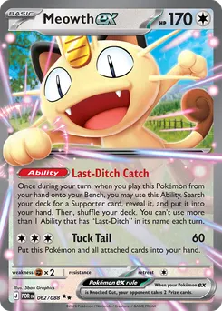 Meowth ex #62, Standard