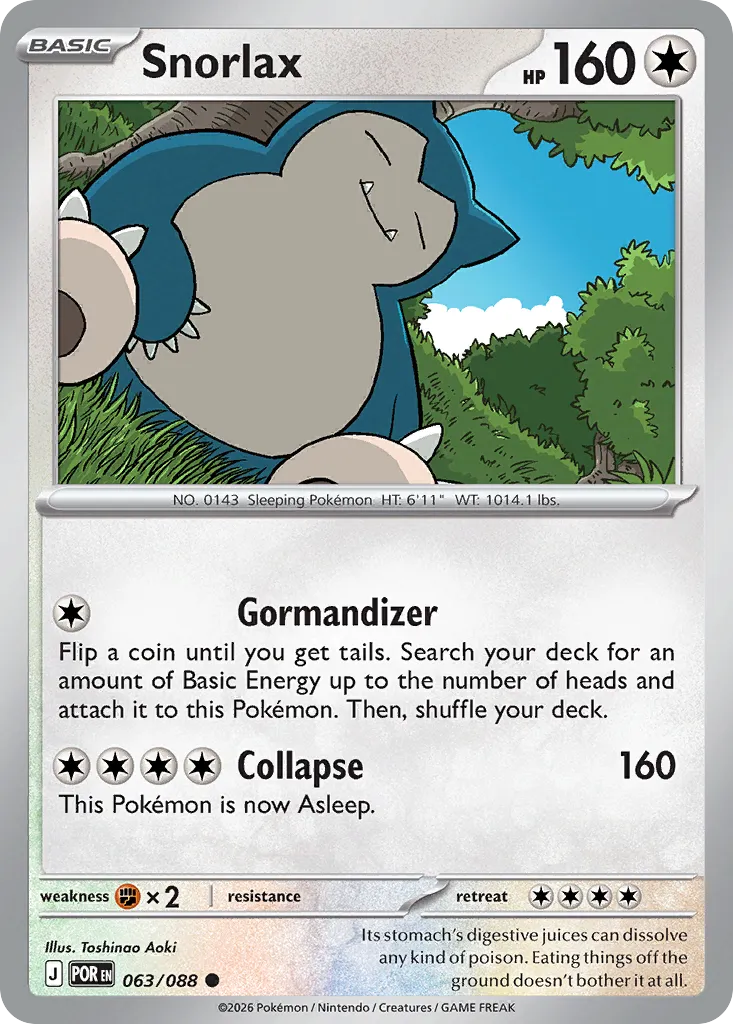 Snorlax #63, Perfect Order Reverse Holo