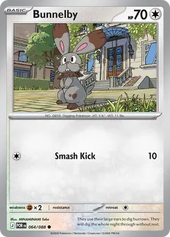 Bunnelby #64, Reverse Holo