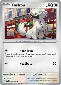 Furfrou #67, Reverse Holo
