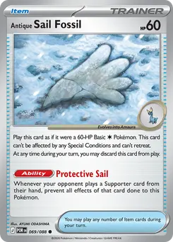 Antique Sail Fossil #69, Reverse Holo