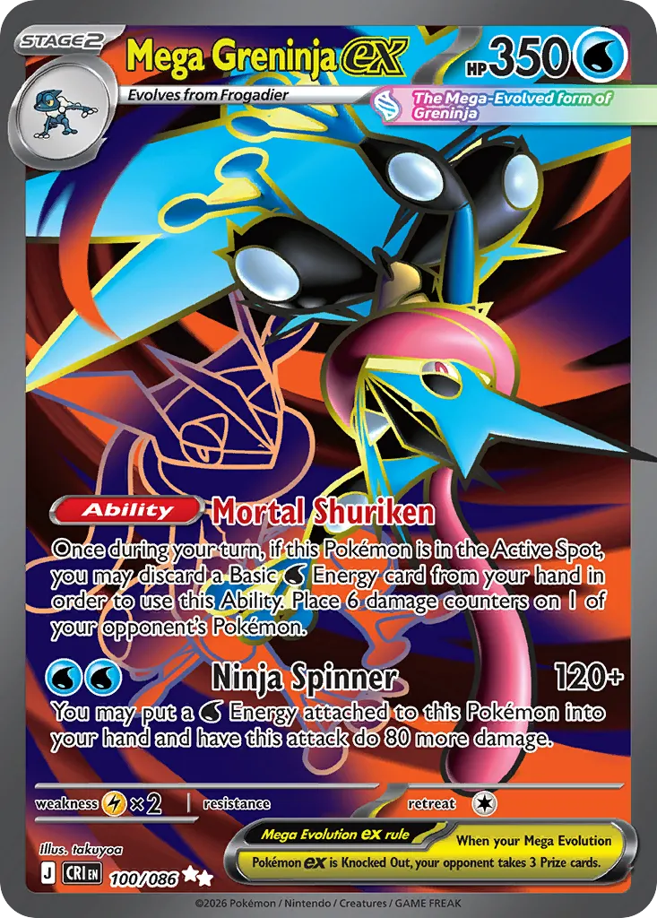 Mega Greninja ex #100, Chaos Rising