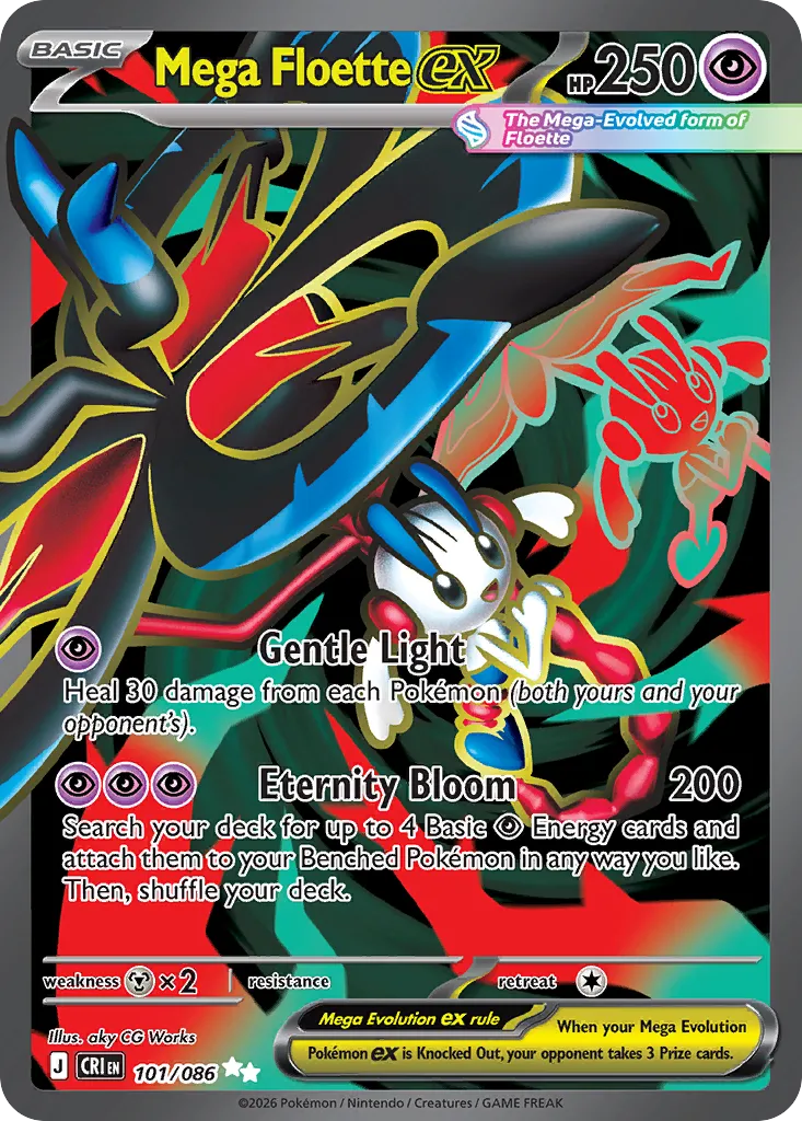 Mega Floette ex #101, Chaos Rising