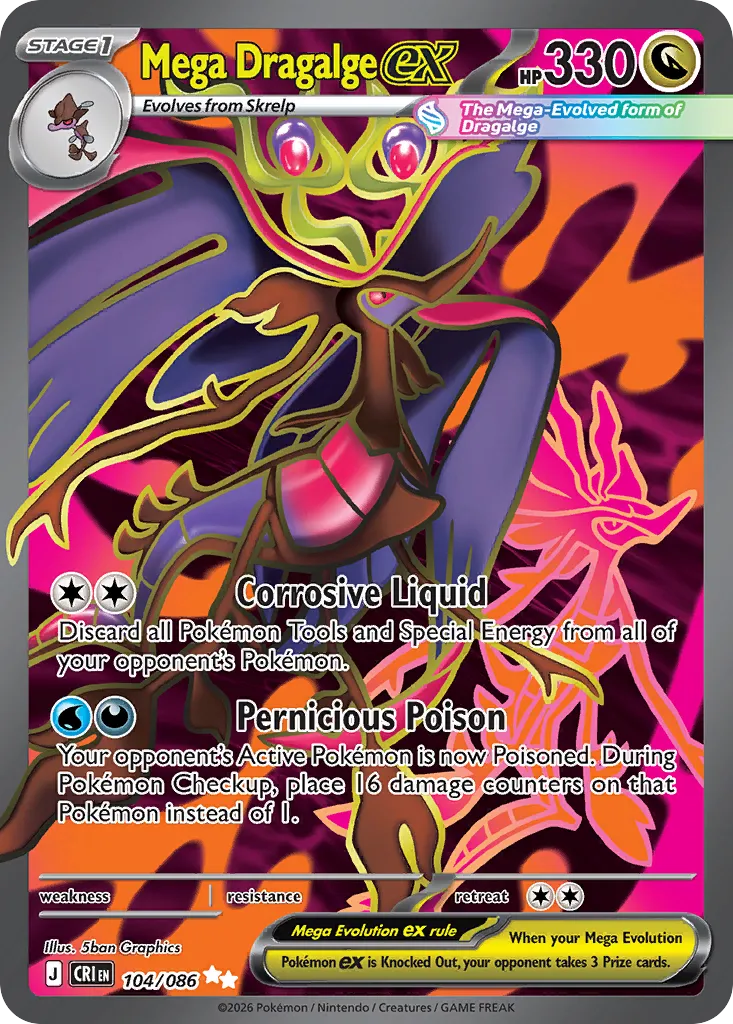 Mega Dragalge ex #104, Chaos Rising