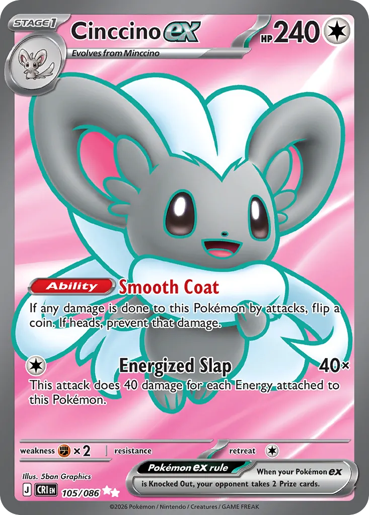 Cinccino ex #105, Chaos Rising