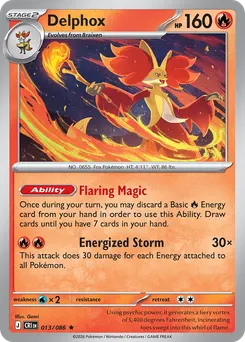 Delphox #13, Reverse Holo
