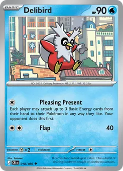Delibird #18, Reverse Holo