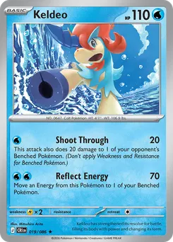Keldeo #19, Reverse Holo