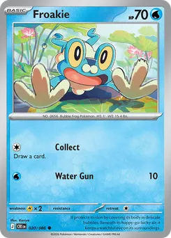 Froakie #20, Reverse Holo