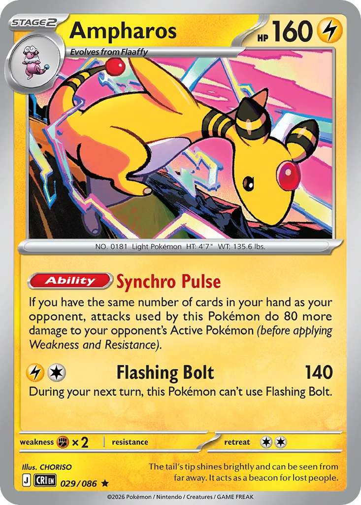 Ampharos #29, Chaos Rising