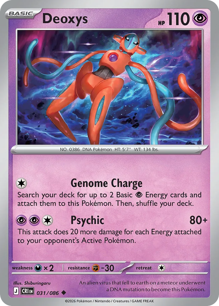 Deoxys #31, Chaos Rising