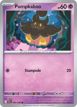 Pumpkaboo #40, Reverse Holo
