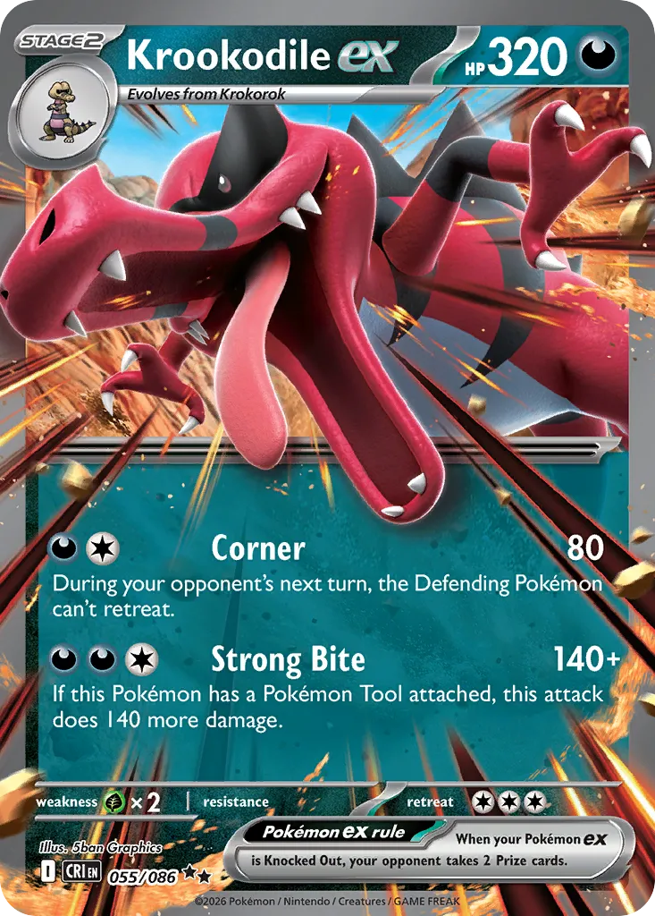 Krookodile ex #55, Chaos Rising