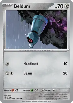 Beldum #59, Standard