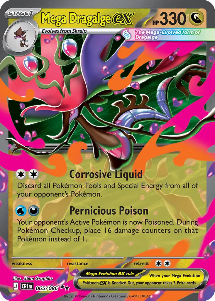 Mega Dragalge ex #65, Chaos Rising