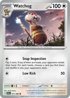 Watchog #71, Reverse Holo