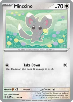 Minccino #72, Reverse Foil