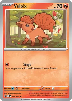 Vulpix #8, Reverse Holo