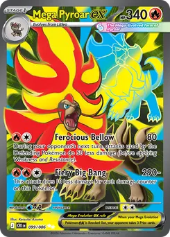 Mega Pyroar ex #99, Standard