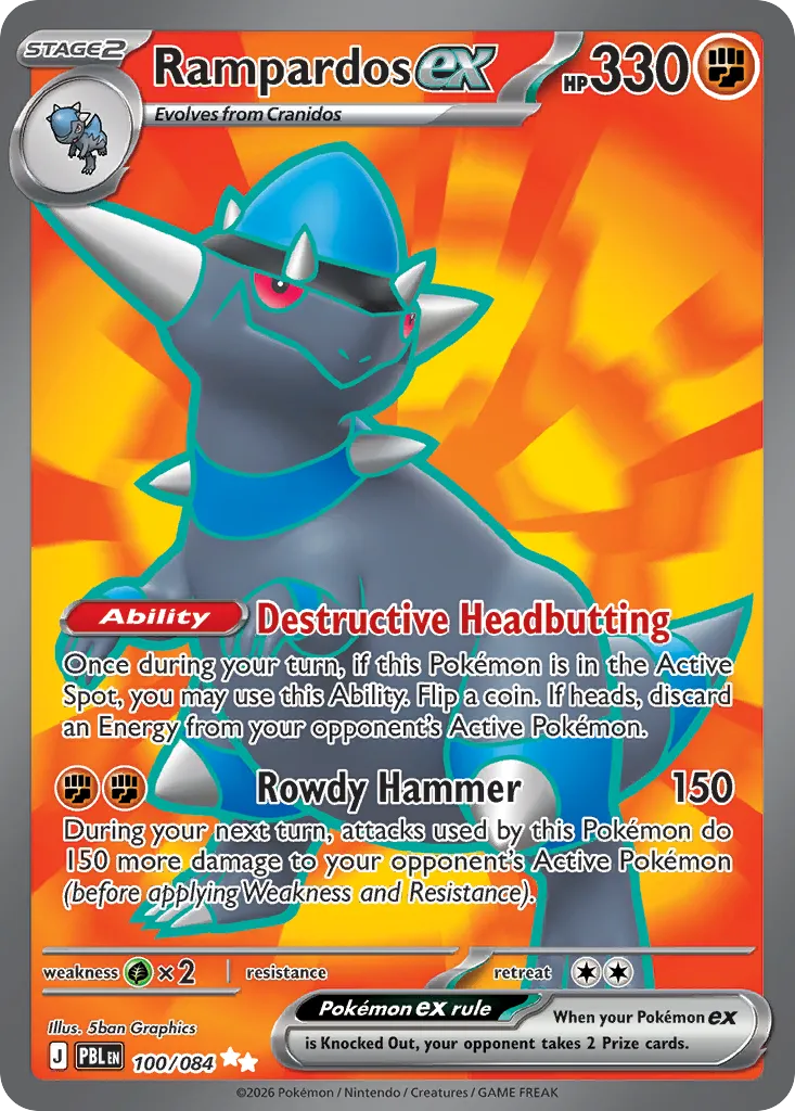 Rampardos ex #100, Pitch Black