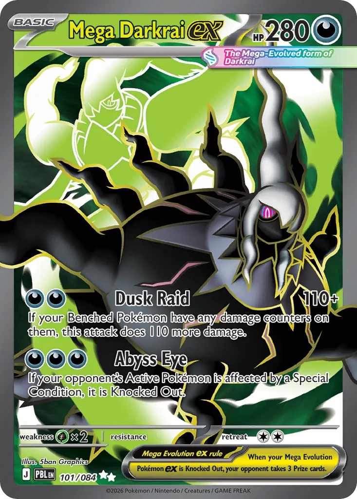 Mega Darkrai ex #101, Pitch Black