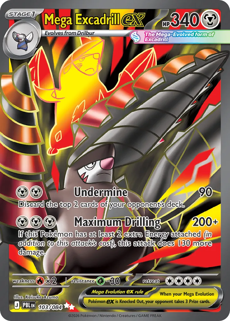 Mega Excadrill ex #103, Pitch Black