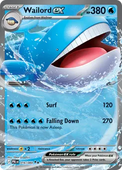 Wailord ex #16, Standard