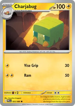 Charjabug #25, Reverse Holo